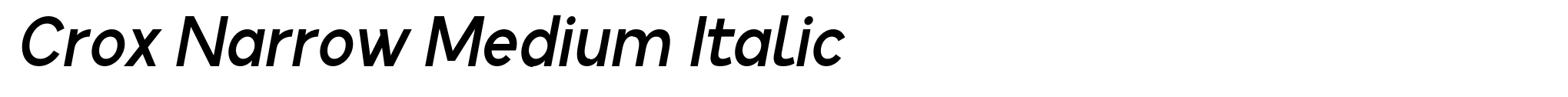 Crox Narrow Medium Italic image